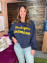 BALLOON SLEEVE GAME PULLOVER